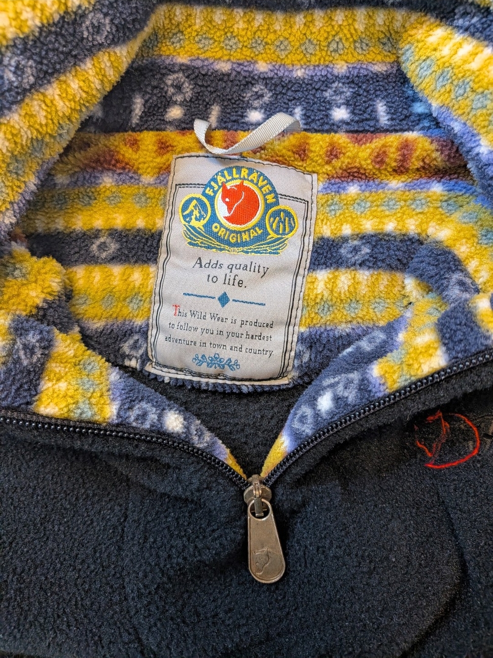 Men's Vintage Fjallraven Fleece Pullover